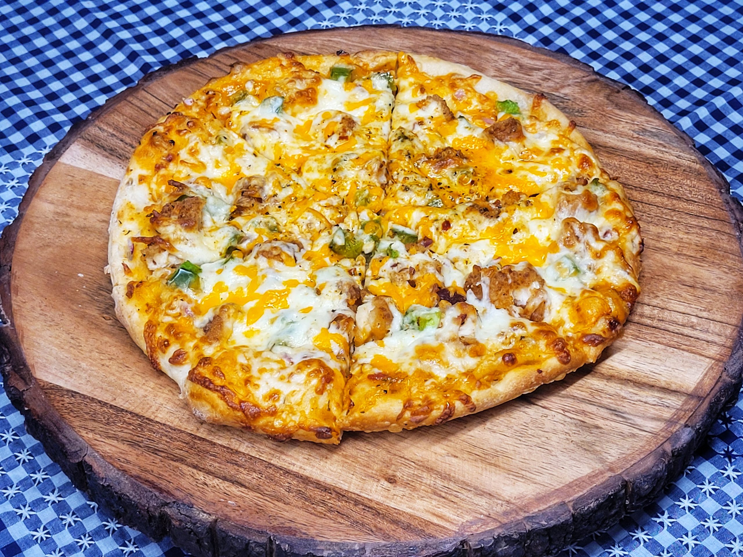 Buffalo Chicken Ranch pizza